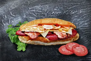 Kransky With The Lot Banh Mi